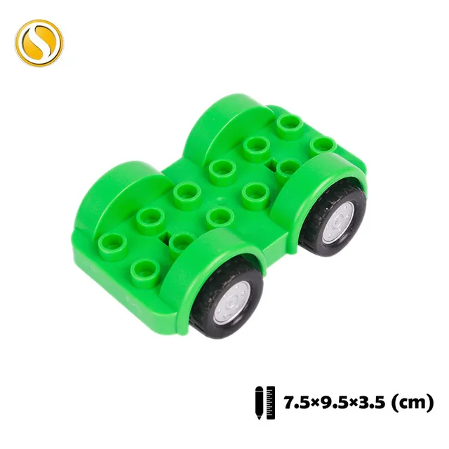 Trailer Car model Airplane Big Building Blocks Vehicle Accessory Compatible Classic Assemble Bricks Children DIY Toys Girl Gift CHE013-lv