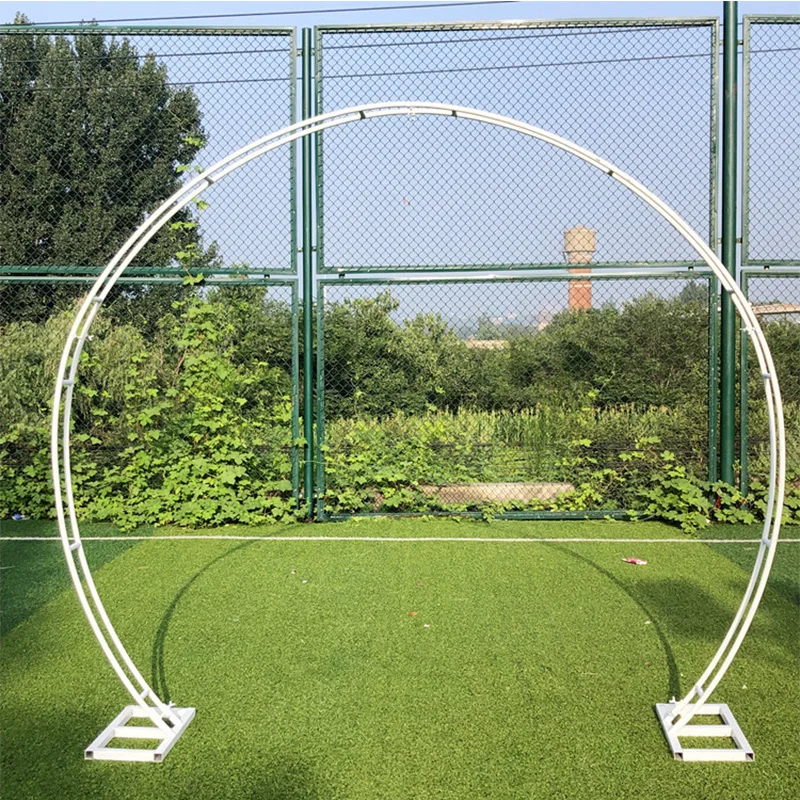 New Outdoor Double Wedding Arch Round Ring Christmas Backdrop Stand Halloween Party Home Decoration Stage Background Circle | Дом и сад