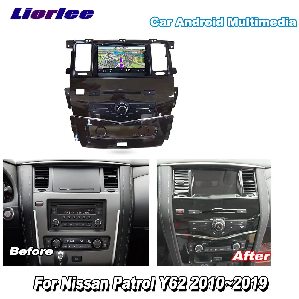 

Liorlee For Nissan Patrol Y62 2010-2019 Car Android Carplay GPS Navi Maps Navigation DVD CD Player Radio Stereo Multimedia