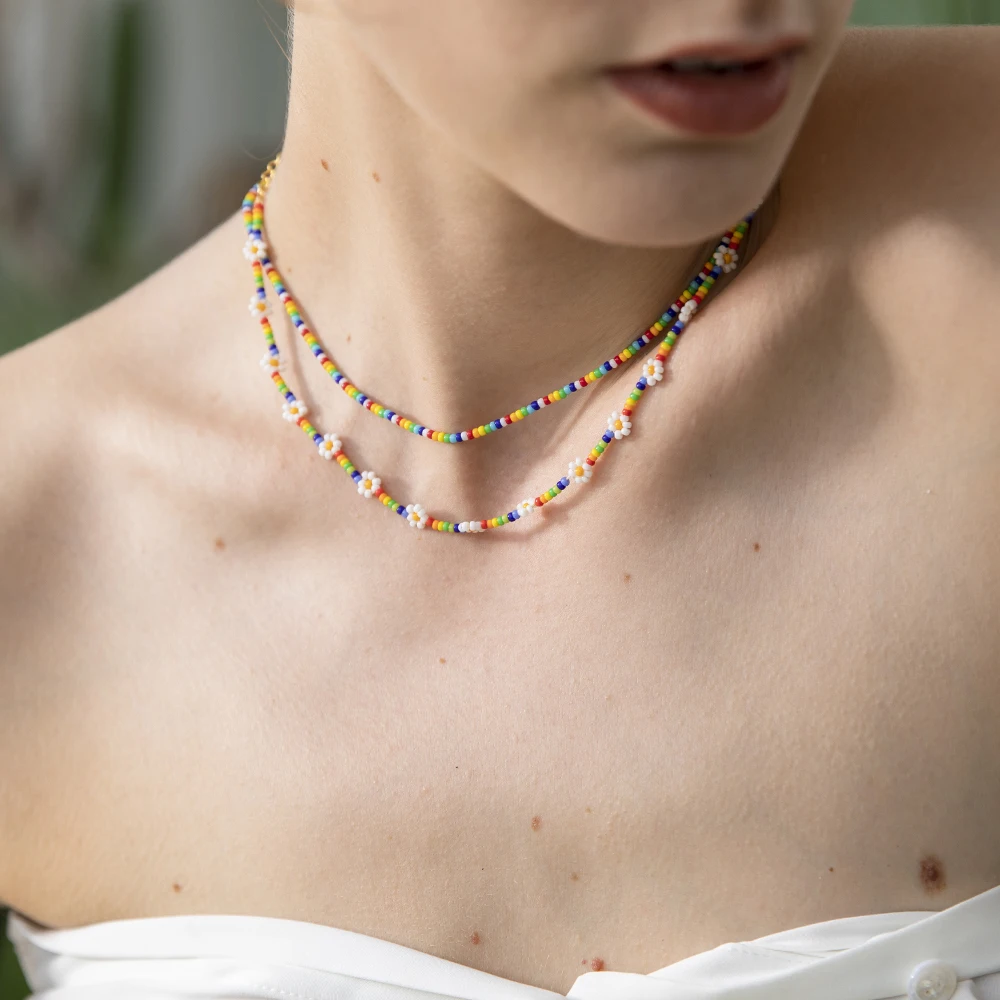 Set de collares cuentas y elefantes Multicolor | España Set de collares cuentas y elefantes Multicolor | España