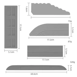 Jeu de bandes de rampe pour aspirateur Robot, tapis d'escalade antidérapant pour ECOVACS MI Narwal Roborock 