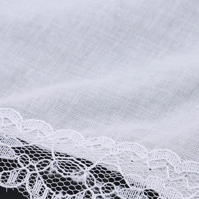  12Pcs Personalized White Lace Handkerchief Creative New Woman Wedding Gifts Wedding Decoration Clot