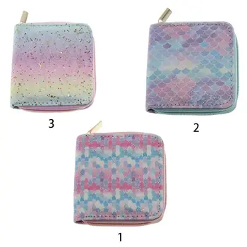 

Women Holographic Coin Card Key Wallet Pouch Mini Purse Zipper Small Change Bag