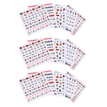 

20pcs Halloween Nail Stickers Three-dimensional Fresh Nail Patches Nail Decorations for Adornment Women