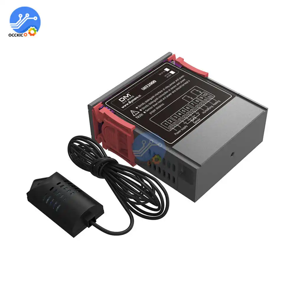 AC 110V 220V 10A SHT2000 термостат контроль температуры и влажности термометр контроллер гигрометра Многофункциональный цифровой дисплей