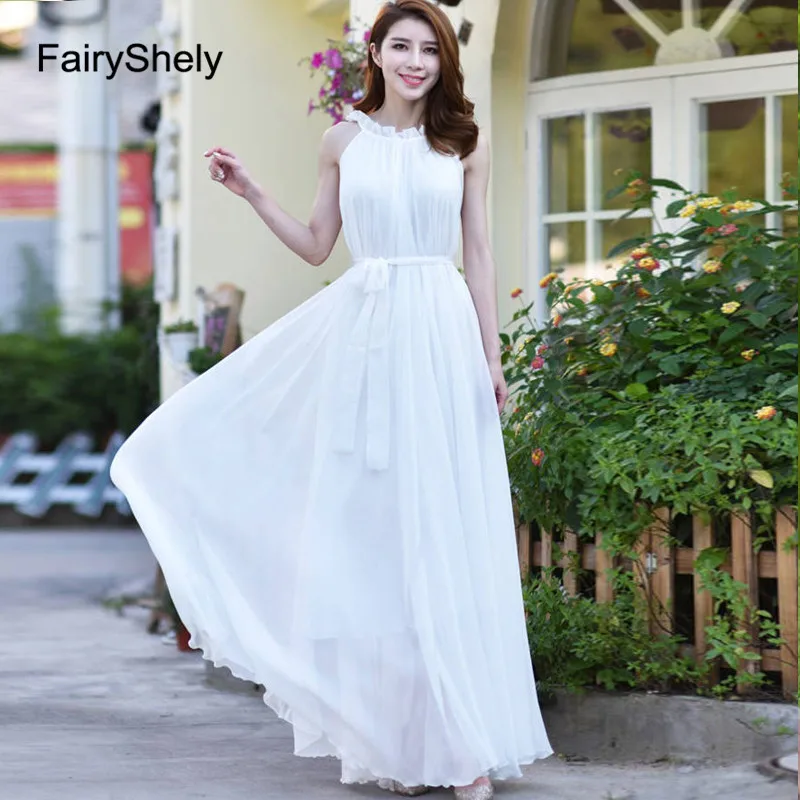 FairyShely Летнее Длинное платье без рукавов женское сексуальное красное Бохо Макси Клубное вечернее платье в стиле знаменитостей