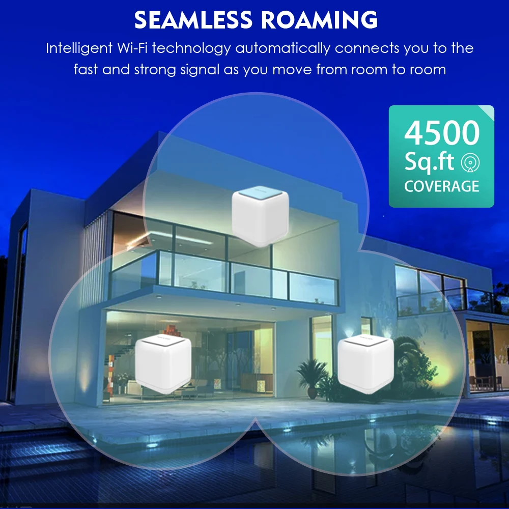 Wi Fi роутер AC1200 гигабитный 2 4/5 ГГц 1200 Мбит/с|Беспроводные роутеры| |