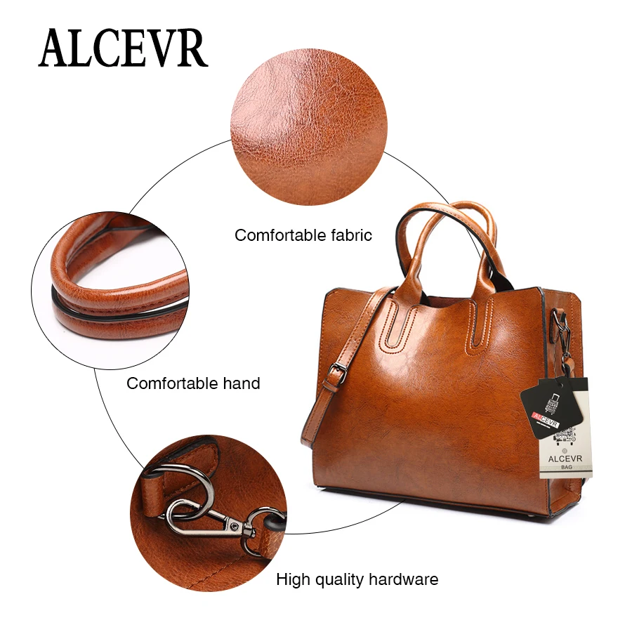 Kopen Alcevr Fashion Top Handvat Tassen Voor Vrouwen Pu Lederen Schoudertas Luxe Handtas Vrouwen Kofferbak Tote Bag Designer Crossbody tas