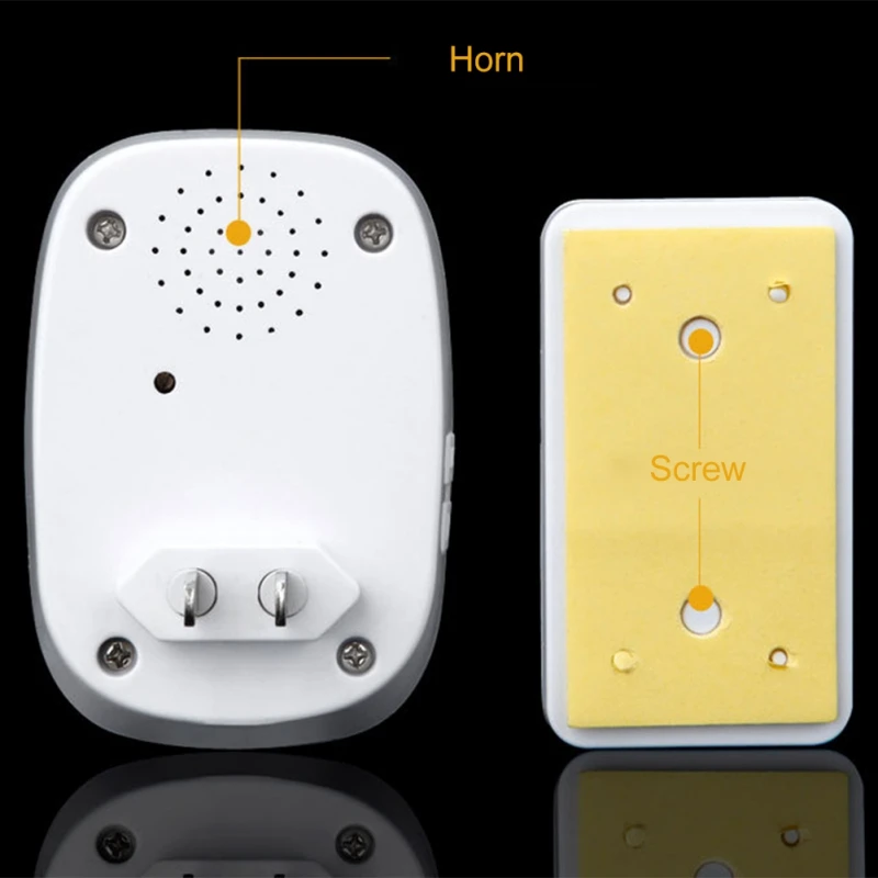 Wireless Doorbell DC Battery Control Button 200M Remote LED Light for Home Wireless Call Bell n