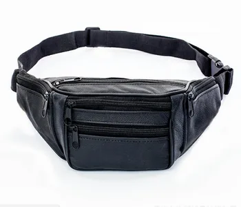 

2020 New Hot Style Men Leather Casual Fanny Pack Waist Belt Bag Purse Hip Pouch Travel Sports Waist Packs