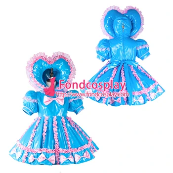 

adult sissy baby Maid PVC Dress lockable Tailor-made[G2285]