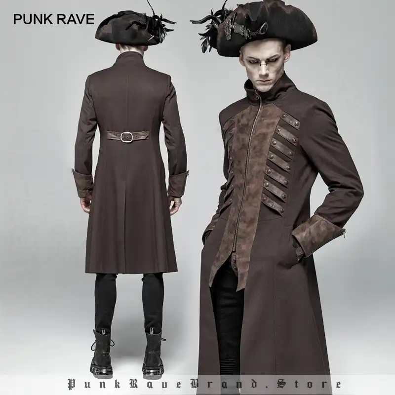 sobretudo preto masculino gotico