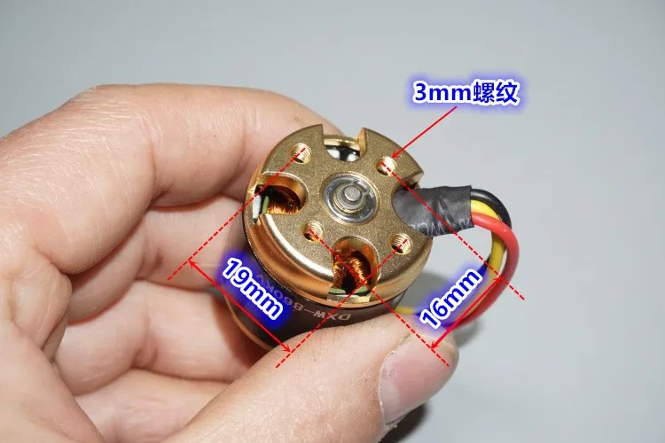 2216 бесщеточный двигатель 12N14P KV860 Moteur CW CCW резьба w/Fix весло гайка fr RC Fix-wing Мультикоптер F450 550 S500 самолет