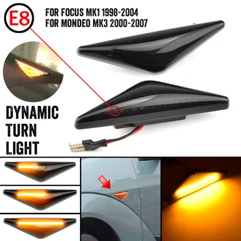 

2pcs Smoke Led Dynamic Side Marker Turn Signal Light Sequential Blinker Light For Ford Mondeo 2000-2006 Focus MK1 1998-2004