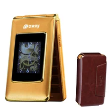 Флип 2,8 дюйма, двойной экран, сенсорный экран, для сотовых телефонов, быстрый набор, SOS, запись звонков, для пожилых, мобильный телефон, русская клавиатура, кнопка, бесплатный Чехол, подарок