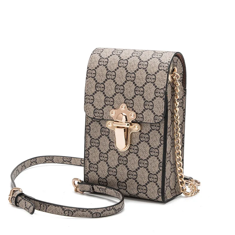 

Summer Small Bag 2018 New Style Mobile Phone Bag Women's Shoulder Korean-style Versatile Mini One-Shoulder Printed Chain suo kou