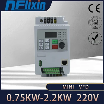 

mini Frequency Converter 0.75kw 1.5kw 2.2kw 220V Single Phase 3 Phase 220V Input VFD Frequency Inverter /VFD 400Hz