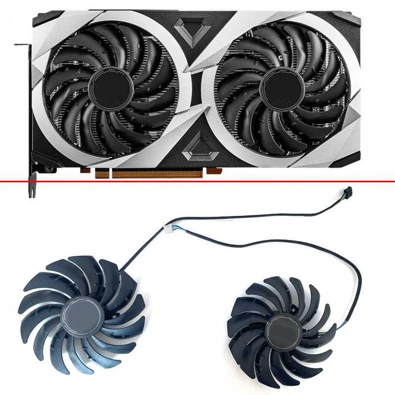 Ventola Di Raffreddamento 95Mm Pld10010S12Hh 4Pin Rtx3060 3070 Gpu Ventola Per Msi Geforce Rtx 3060 Rtx 3060 Ti Ventus Rtx 3070 Ventola Della Scheda G