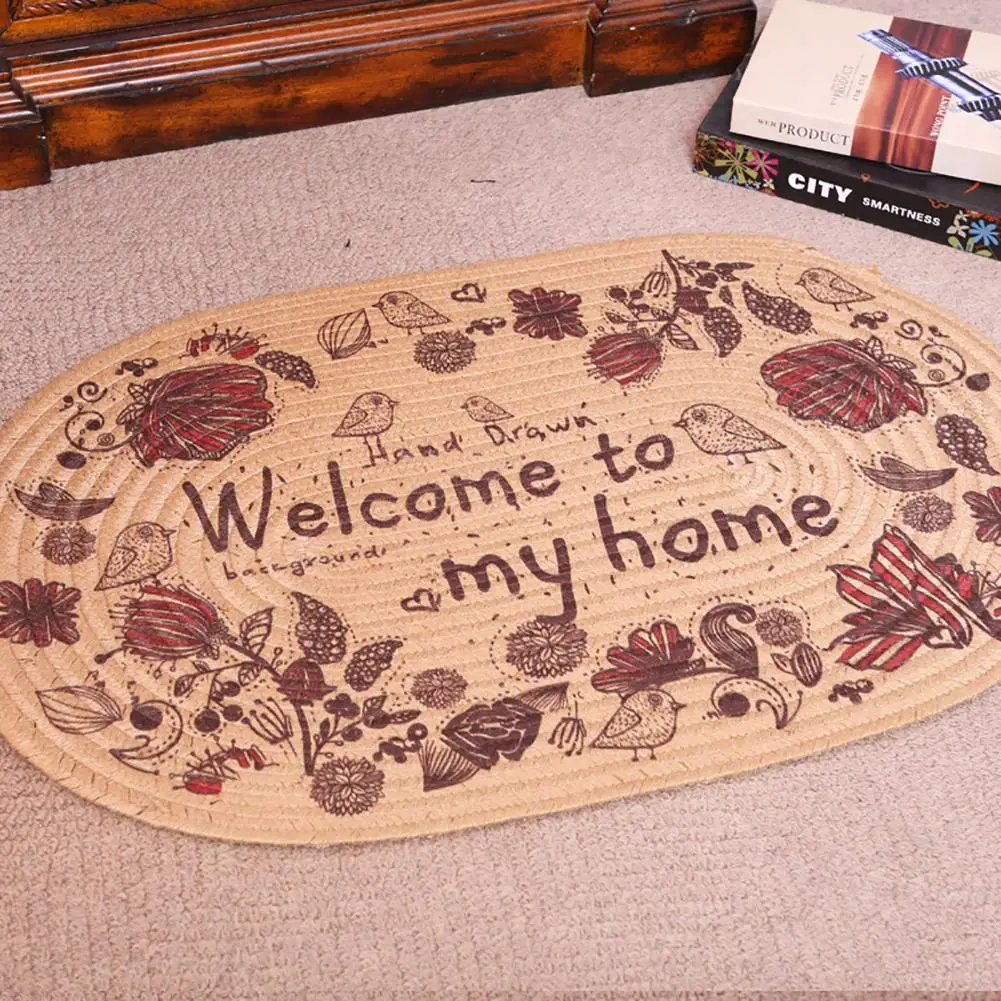 Мягкий льняной коврик для двери, диванная подушка для гостиной, спальни, отеля, прочный ковер, прекрасное украшение для дома, легко чистится