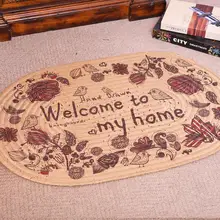 Мягкий льняной коврик для двери, диванная подушка для гостиной, спальни, отеля, прочный ковер, прекрасное украшение для дома, легко чистится