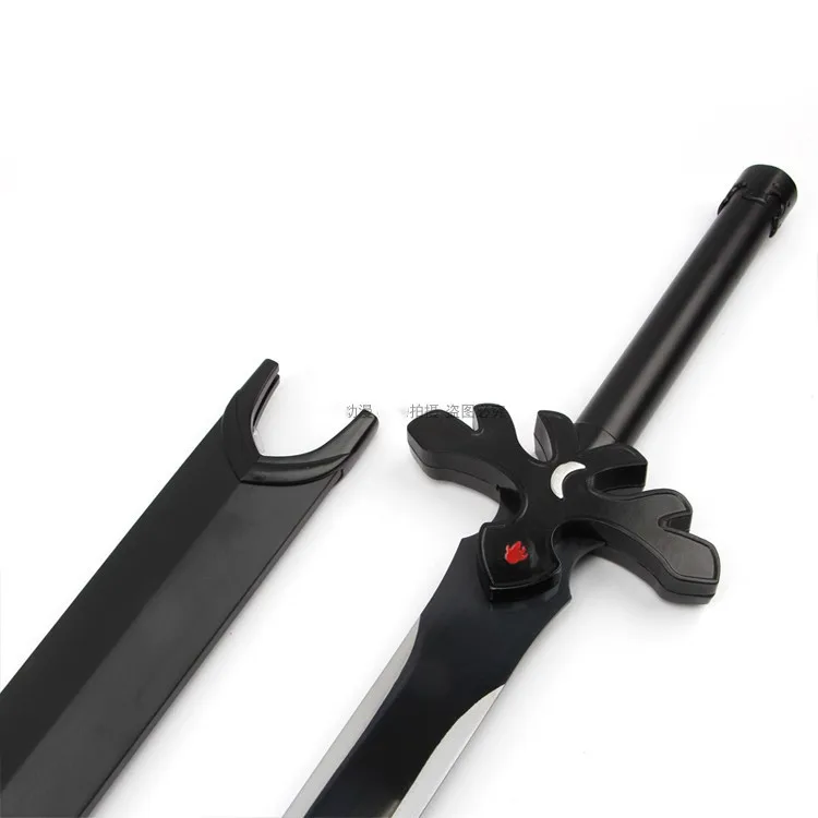 Free Shipping SAO Alicization Kirigaya Kazuto/Kirito's Night Sky Sword Steel Blade Wooden Scabbard Cosplay Props No Sharp