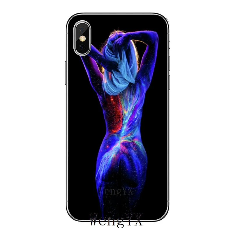 Светится в темноте краска для тела для iPhone 11 pro XR X XS Max 8 7 6s plus SE 5s 5c iPod Touch 5 6 Чехол - Цвет: body-paint-A-12