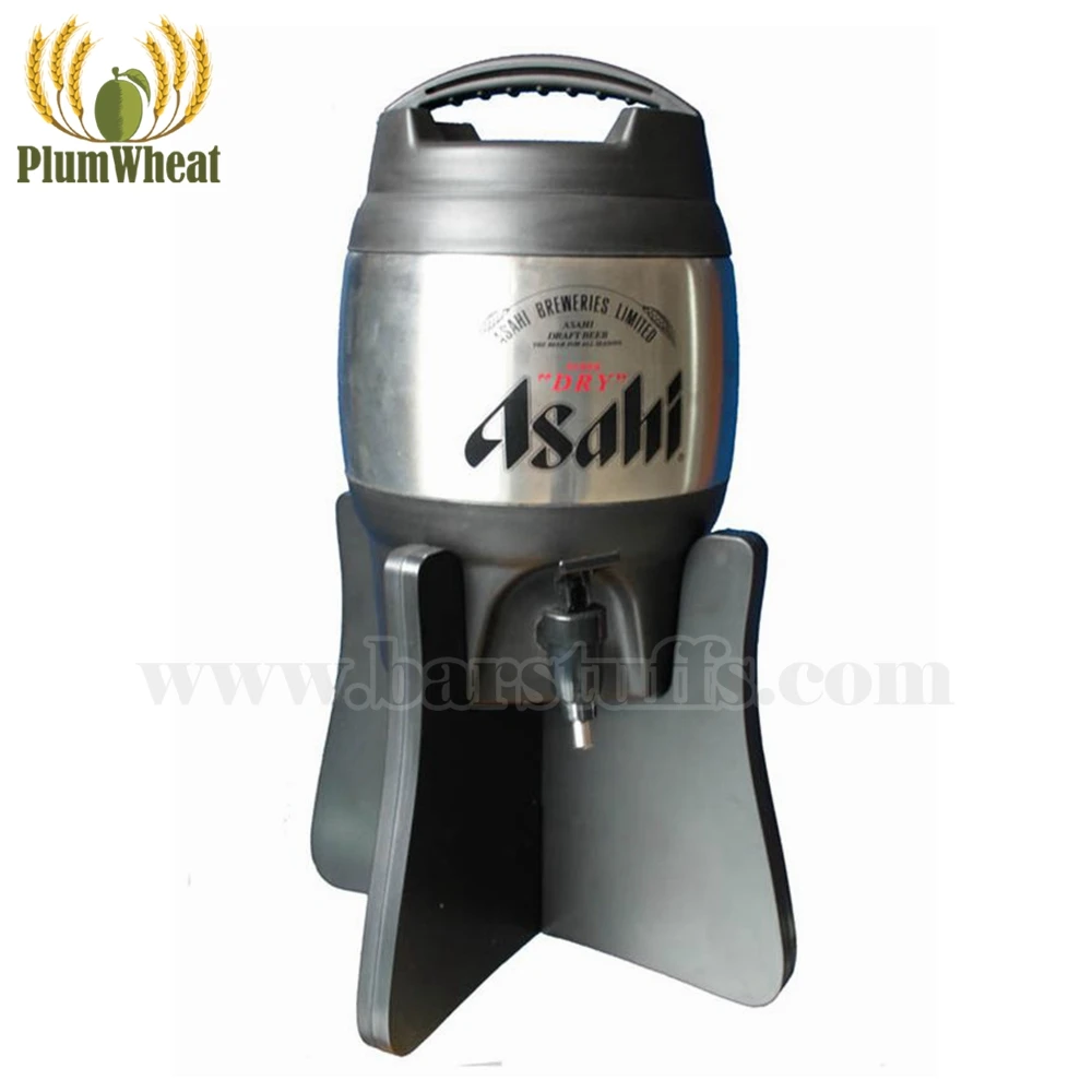 3 Liters Stainless Steel Cylinder Bar Beer Dispenser Barrel BT18Bar