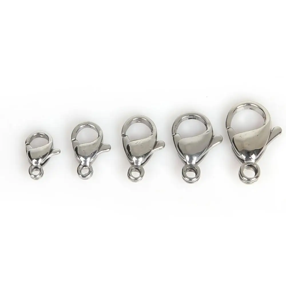 Stainless Steel Lobster Clasp Hooks Tail Clip Clasps Pendant