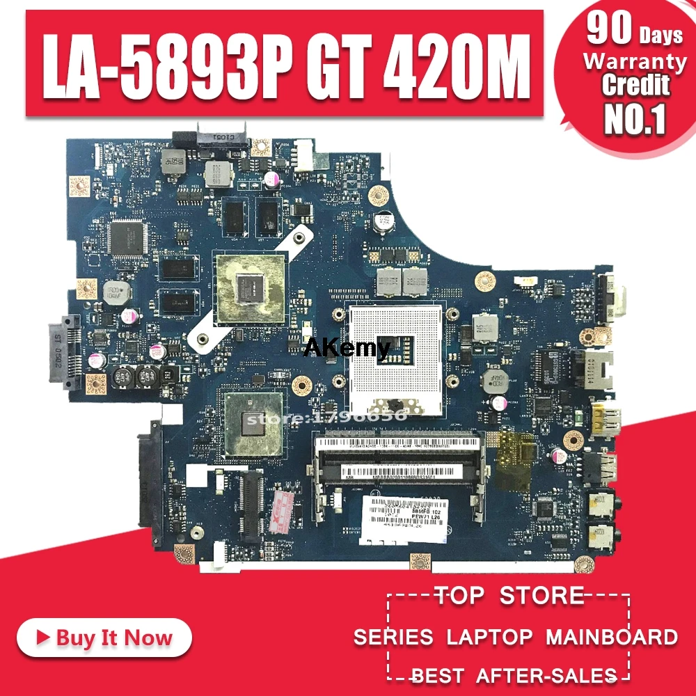 Материнская плата для ноутбука acer aspire 5742 5742g LA-5893P MBBR702001 NVIDIA GeForce GT 420M полный тест