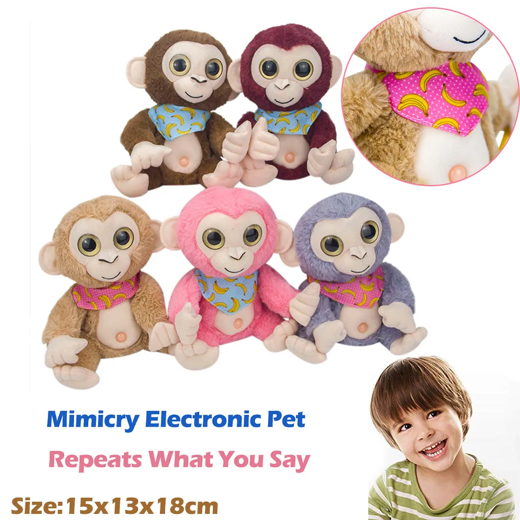 Electric Toys Mimicry Pet Talking Monkey Repeats What You Say Electronic  Plush Toys For Children Hot Sale Cute мягкие игрушки - AliExpress Toys &  Hobbies