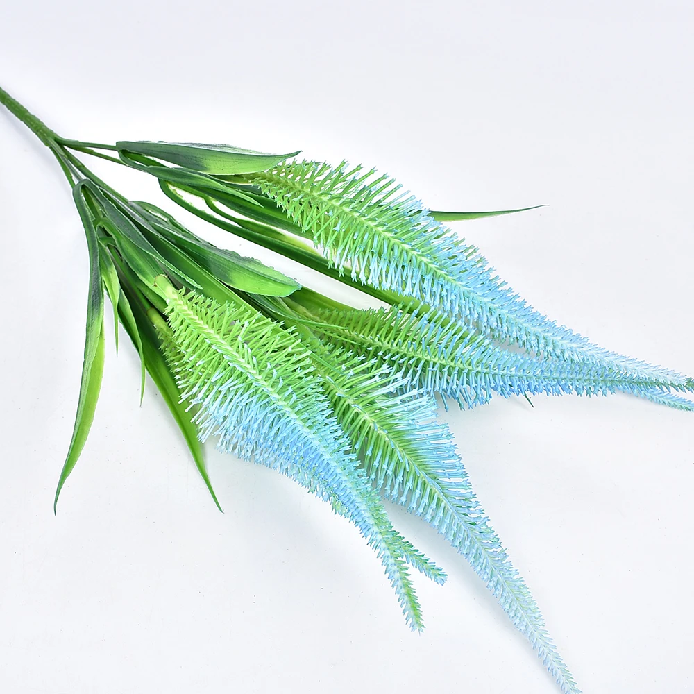 Красочные Pteris Multifda Poir букет из искусственных цветов DIY ВЕНОК Искусственные цветы невесты Свадебная вечеринка Homme подарок Декоративного Ремесла