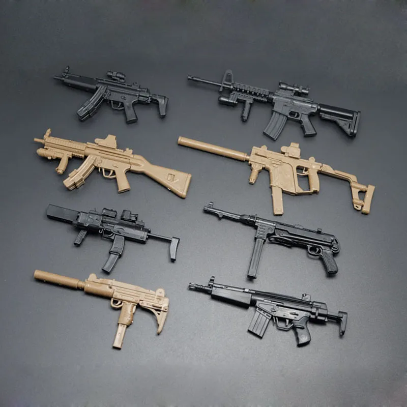 AK47 ружье 1/6 винтовка в сборе, модель ружья, комплекты солдатского оружия, винтовка 98 кирпичей для строительства, фигурка, модель пистолета, здание Ki - Цвет: JS-NMP8
