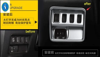 

Yimaautotrims Auto Accessory ABS ! Head Lights Lamp Button Switch Molding Frame Cover Trim Fit For Renault Koleos 2017 - 2020