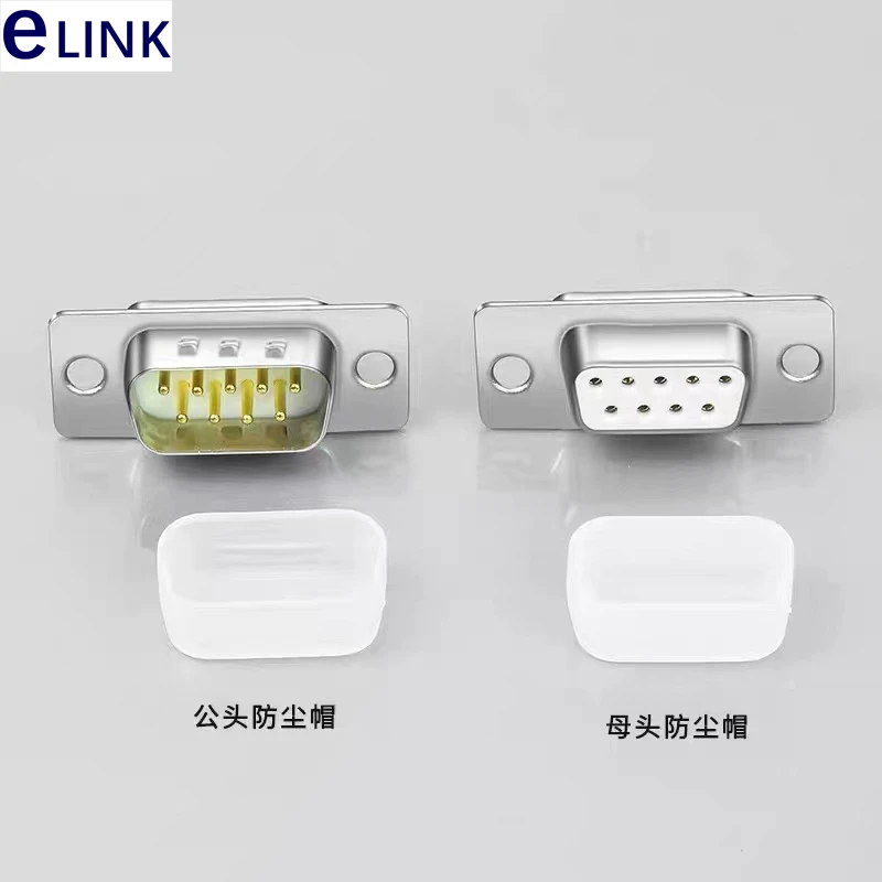 SHANFEILU VGA Staubschutz Kappen - 50 Stück DB15/DB9 Stecker Abdeckungen Schwarz