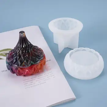 

Jewelry Storage Box Silicone Mold For DIY Crystal Epoxy Resin Box Jewelry Tool Casting Molds Jewelry Making