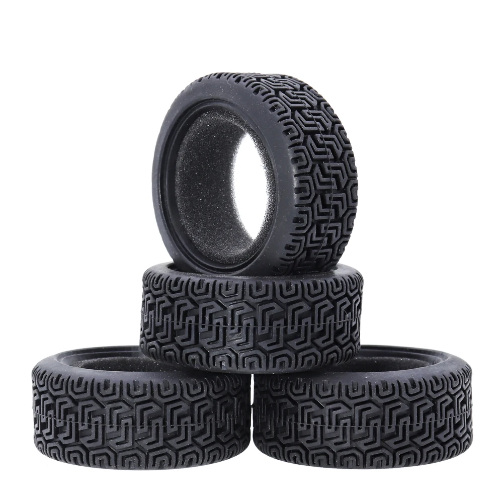 

4pcs rc 1:10 On Road Tires Rally Wheel 1.9inch Hex 12mm for Tamiya CC01 axial Scx10 Trx-4 Trx4 Rc Crawler Car Run flat car