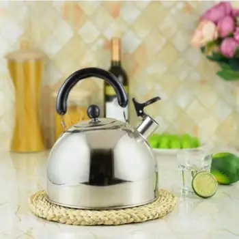 

2L Kettle Tea Pot Stainless Steel Portable Travel Water Boiler Pot Outdoor Travel Household Cookware Watering Bottom Kettle