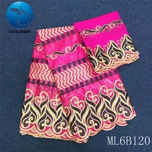 LIULANZHI африканские кружевные ткани вышивка бисером Базен getzner ткань для платья высокое качество нигерийский хлопок Базен ML6B120