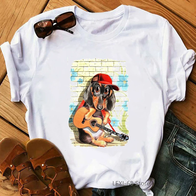 Shih Tzu Adorable Puppy Dog Graphic Print T-Shirt Women Clothes 2024 Funny Dog Mom Tshirt Femme Summer Fashion T Shirt Female