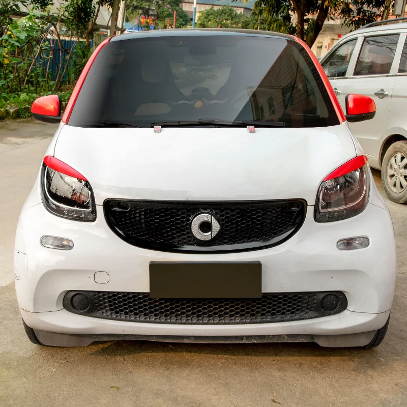 Фара с козырьком отделка наклейки на веки Замена расширения для Mercedes Smart Fortwo 453- стайлинга автомобилей