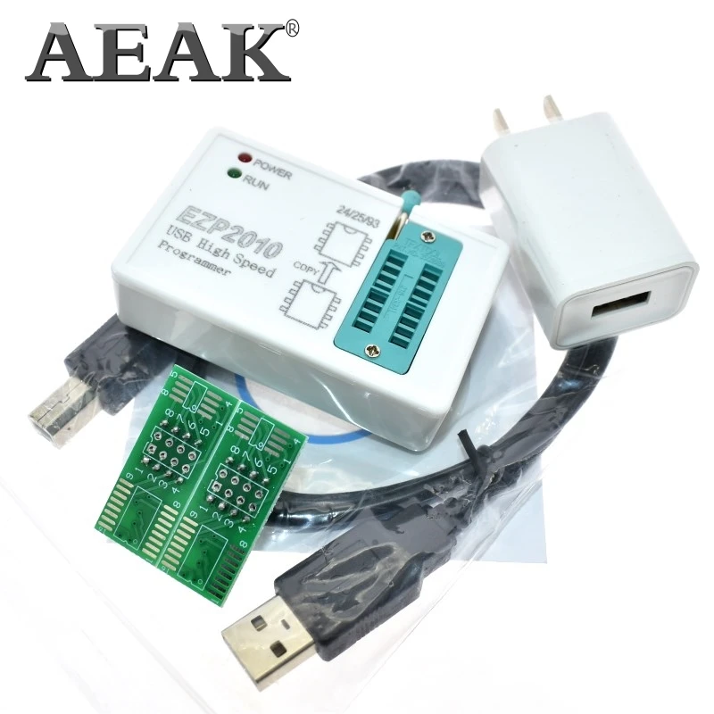 AEAK EZP2010 высокоскоростная USB программа SPI + зажим для проверки ИС socke Поддержка 24 25 93