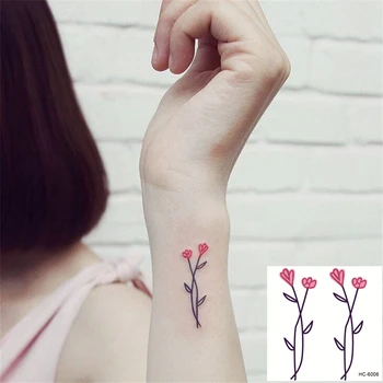 

Nu-TATY Waterproof Temporary Tattoo Sticker 8 set Interesting style Ins style small fresh lovely art flower