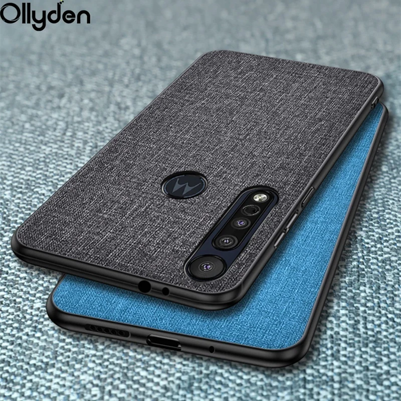 Классический тканевый чехол для Moto G8 Play G6 Plus E6 P30 note p30 play телефона с силиконовой
