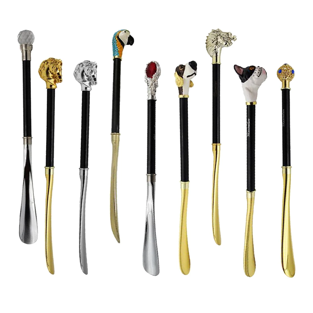 Long Handle Lifter Useful Flexible Portable Shoe Horn Deluxe Metal  Flexible Long Lifter Shoehorn 48-57cm Shoe Horn