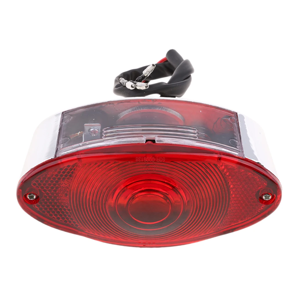 12V Bulb Motorcycle Quad ATV Running Brake License Plate Tail Light