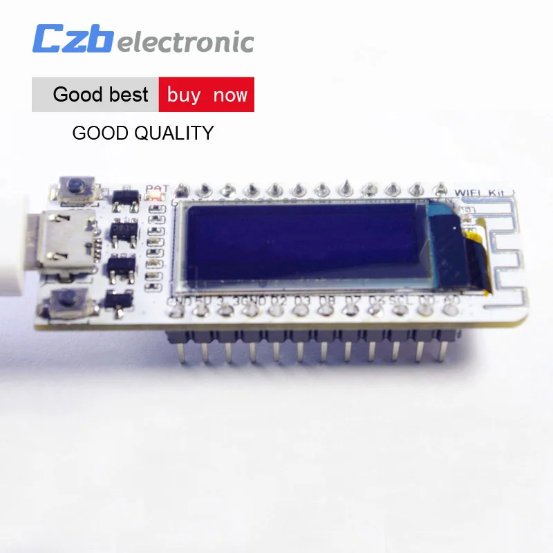 

ESP8266 WIFI Chip 0.91 inch OLED CP2014 32Mb Flash Module Internet of things Board PCB for NodeMcu for Arduino IOT