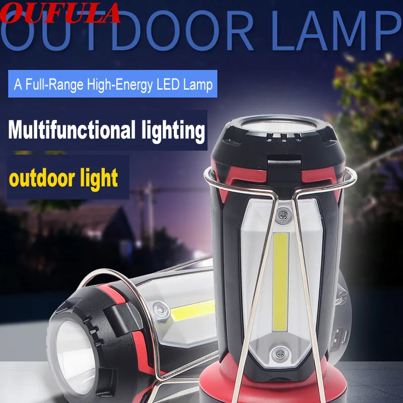 

USB Rechargeable Outdoor Portable Lights Battery Camping Led lantern Hunting Hiking Emergency Energy Lamp Led Lighting Lantern