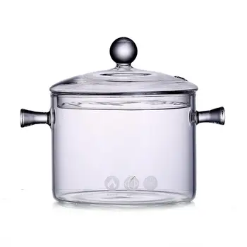 

Transparent Glass Health Pot Multi-function Open Fire Heating Home Health Cooker Instant Special Soup Noodle Pot Kitchen Tool