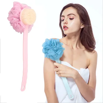 

Multi-function Bath Dry Brush For Home Long Handle Soft Hair Brush Double Head Artifact Body Bath Ball Spa Scrubber Soap