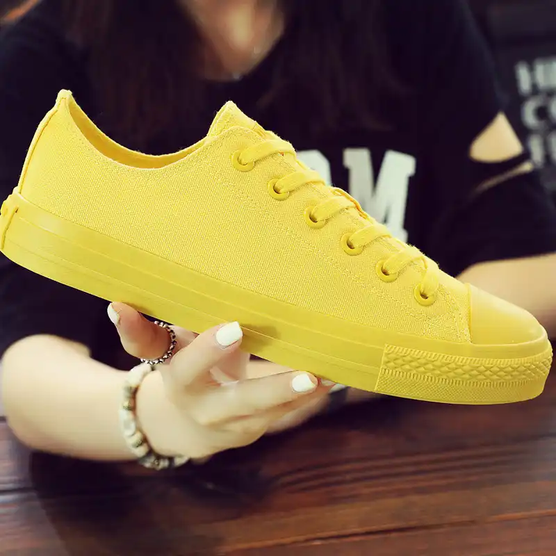 bright yellow flats